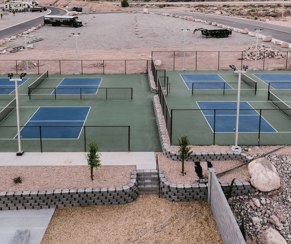 rv park near southern utah with pickleball court