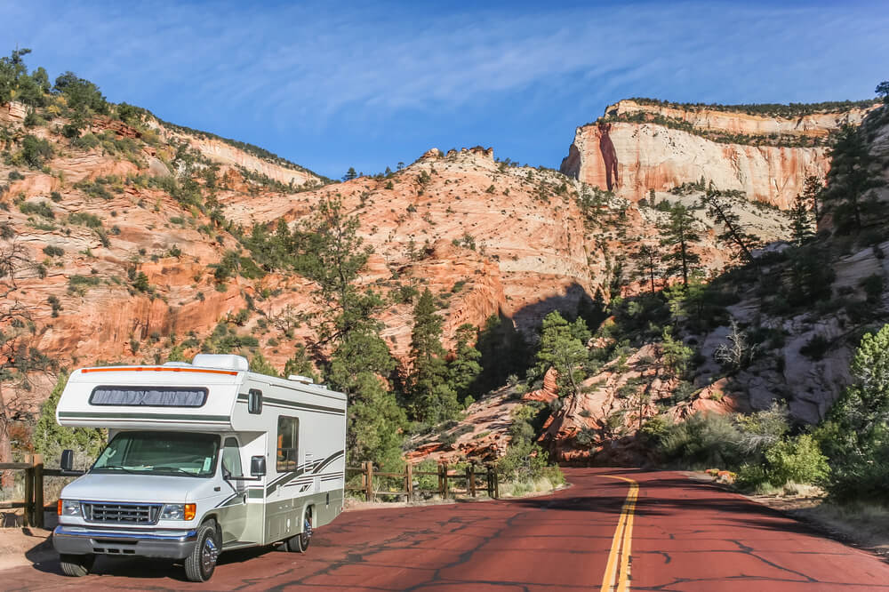 RV camping at a good site is a great end to a day of hiking in Zion.